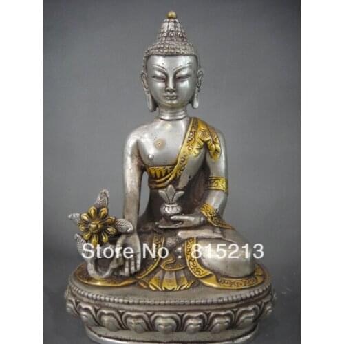 Wang 000326 China Copper Bronze Four-armed Avalokitesvara & Kwan-Yin Guan Yin Buddha