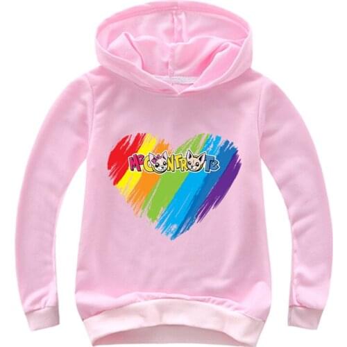 Spring Baby Boys Long Sleeve T-Shirts Kids Clothes Cartoon Me Contro Te Print Hoodies Girl Costume Children Sweatshirts Top Tees