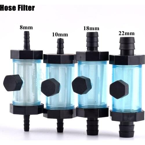 1pc O.D 8-25mm Pagoda Hose Filter Car Wash Garden Irrigation Fittings Aquarium Fish Tank Transparent Soft Water Pipe Filter Cup