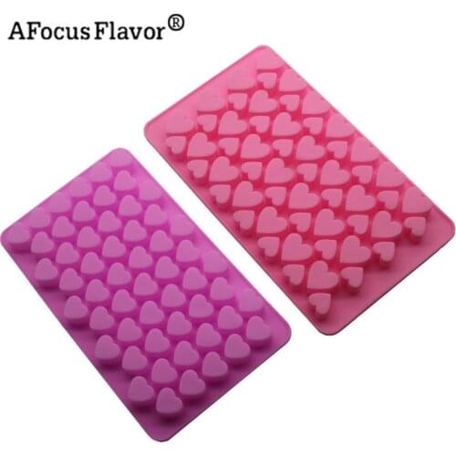 1 Pc Chocolate Heart Shape Silicone Mold Soap Fondant Cake Decorative Molding Candle DIY Baking Candy Mold Plastic Stencil
