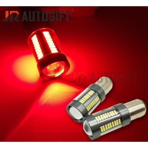 20pcs Car Signal Light 1156 1157 LED Red White BA15S/P21W BAY15D S25 4014 66SMD T20 Brake Reverse Lamp DRL indicatorParking Bulb