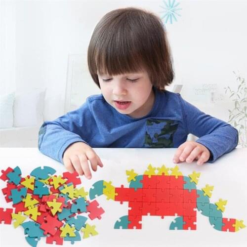 Childrens toy buckle creative fun jigsaw puzzle early education puzzle geometric shapes number and letters variety jigsaw 40pcs