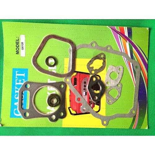 5sets Cylinder Carburetor Intake Engine Sealing Gasket Set For HONDA GX120 Motor Generator Water Pump Lawnmower