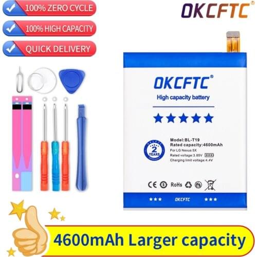 4600mAh Rechargeable Li-ion Bateria BL-T19 Battery For LG Nexus 5X H790 BLT19 H791 H798 BATTERY BLT19