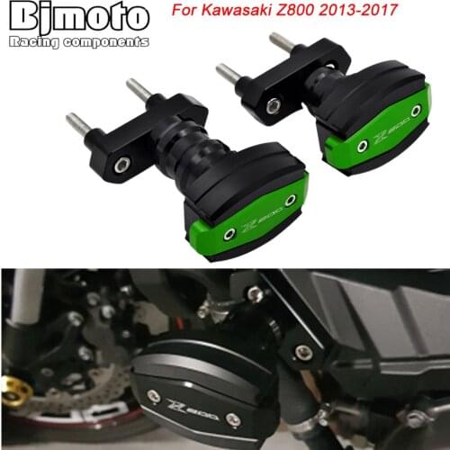 BJMOTO Motorcycle CNC Aluminum Left and Right Frame Slider Anti Crash Protector For Kawasaki Z800 2013 2014 2015 2016 2017
