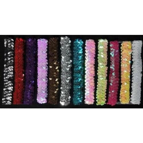 Childrens hair Accessories sequins headbands girls headdress sequin Hair bands 300pcs