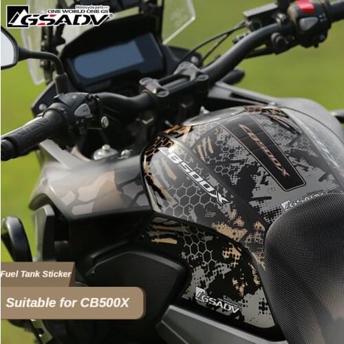 For Honda CB500X Fuel Tank Stickers Anti Friction Fuel Tank Protection Sticker Anti Abrasion Sunscreen Decals Modification