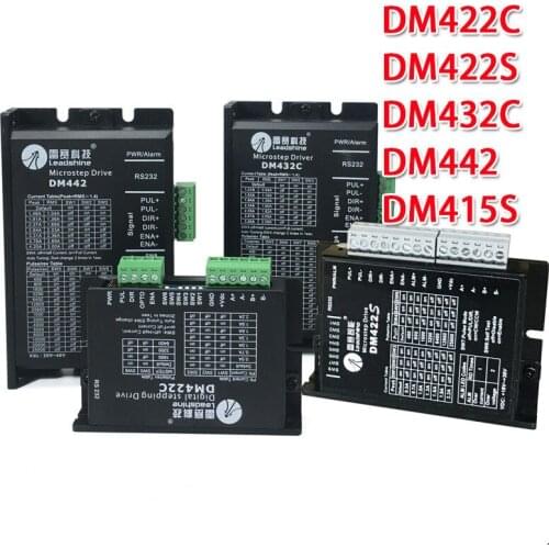 Leadshine 2-phase DM422 DM422C DM432C DM415S Digital Stepper Motor Driver 24-40VDC out 2.2A Fit for NEMA 14 -17 Stepper motor