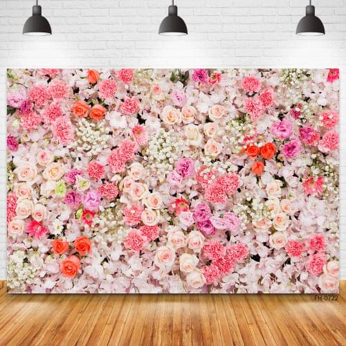 Wedding Decoration Background Rose Flower Baby Newborn Birthday Party Portrait Princess Photography Backdrops For Photo Studio