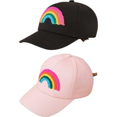 Baseball Hat Men with RAINBOW Embro. Adjustable Punk Hip Hop Sun Protection