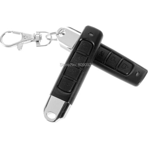 New 433MHZ Auto Pair Copy Remote 4 Buttons Garage Gate Door RF Car Remote Controller Sensitive with key ring