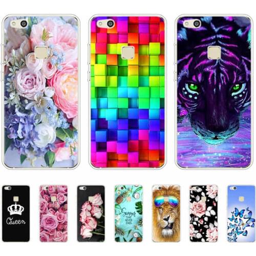 For Huawei P10 lite Silicone Soft Cover Phone Case For Huawei P10lite P 10 lite Cute Cover Back Case For Huawei P10 Coque