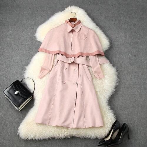 Womens European and American clothing 2021 autumn new style Vintage cape mesh top double breasted vest dress three-piece