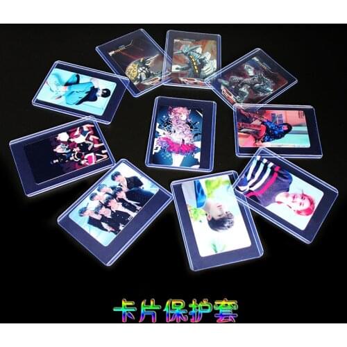10 pcs 35pt PVC Trading Card Holder Holder Binders Albums for 68*97mm Photo Albums