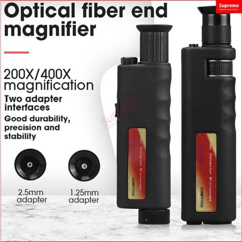 200x Fiber Optical Inspection Microscope LED Illumination Anti Slip Rubber AUA-200X