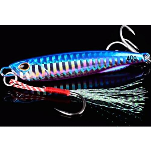 2021 Metal Jig Fishing Lure Weights 10g-40g Trolling Hard Bait Bass Sea Fishing Lures Tackle Trout Jigging Lure Jigs Saltwater