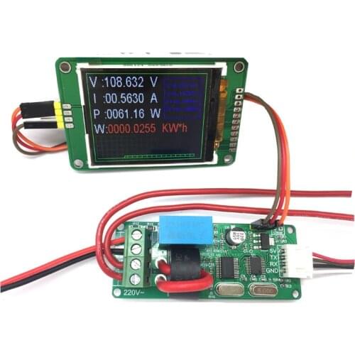 220V Serial AC Power Metering Module Current Voltage Power Acquisition SUI-101A High Precision ModBus