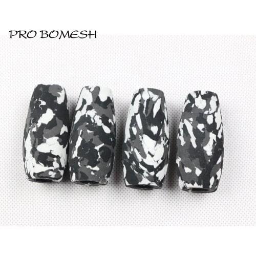 Pro Bomesh 4Pcs/Pack 6cm Inner Diam 12mm EVA Rear Grip Split Grip Camouflage Color DIY Fishing Rod Building Component Repair