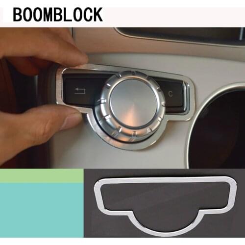 MCrea Auto Car Styling Multimedia Decorative Circle Covers Trim Stickers Accessories For Mercedes Benz E class W212 2010-2013