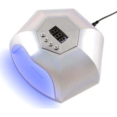 White Light LED Nail Lamp 86w UV LED Nail Dryer Machine Electric Smart Timer 86w UV Nail Light Portable Lightweight Manicure