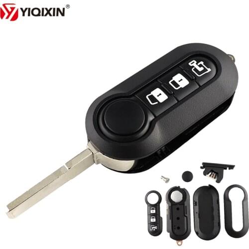YIQIXIN Flip Folding 3 Button Remote Car Key Shell Blank Case Cover Fit For Peugeot Boxer Bipper 2008-2015 Auto Uncut Blade