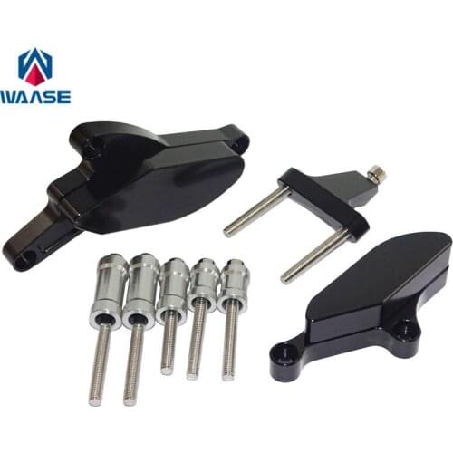 Waase Crash Pads For Kawasaki Ninja ZX10R ZX 10R ZX-10R 2008 2009 2010 Engine Frame Slider Guard Cover Falling Protector