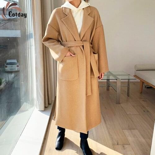 Cotday Womens Camel Coats