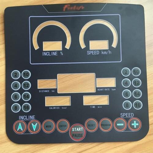 For MBH commercial treadmill full screen film sticker BODY STRONG original screen cover sticker Switch button protection film