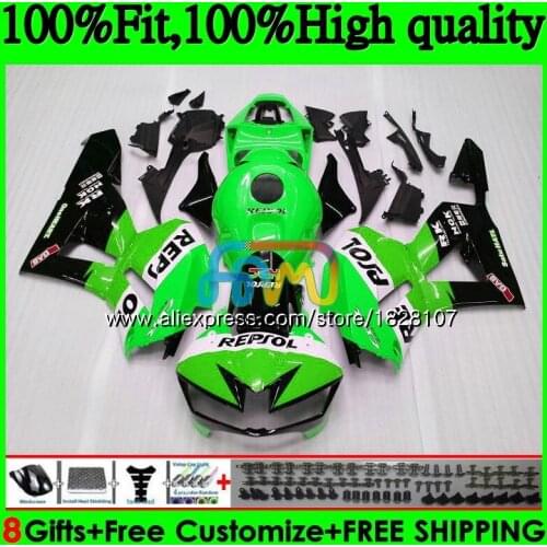 Injection For HONDA CBR600 RR CBR600RR F5 13 14 15 16 17 146BS.2 CBR 600RR 600 RR 2013 2014 2015 2016 2017 Fairing Repsol Green