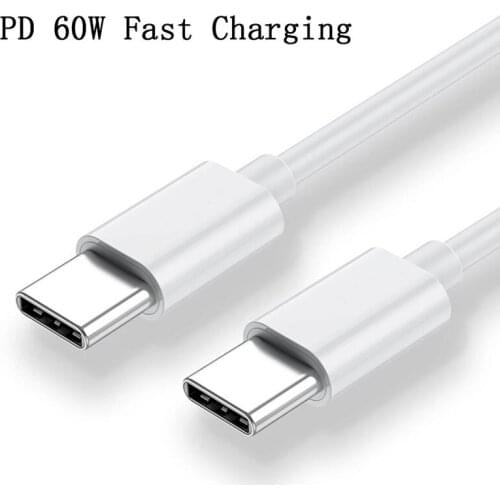 USB C to USB Type C Cable for MacBook Pro Quick Charge 4.0 PD 100W Fast Charging for Samsung Xiaomi mi 10 Charge Cable