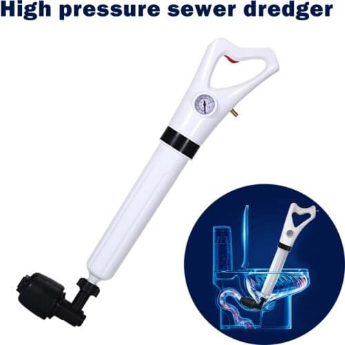 Sewer Dredger Plunger High Pressure Household Toilet Bathroom Dredge Tool аппарат для прочистки канализации канализационный