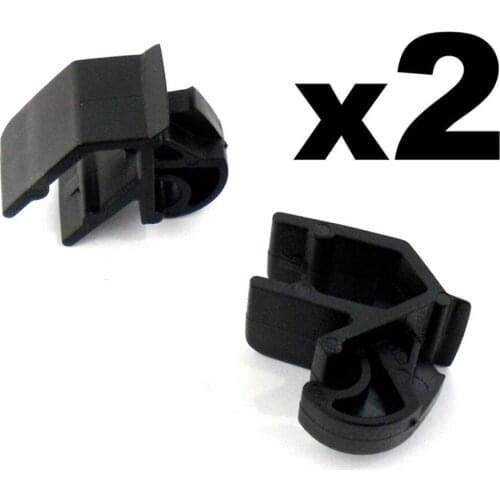 Classic Plastic Fastener For Ford Bonnet Stay Rod Strut 2pcs/Set Black