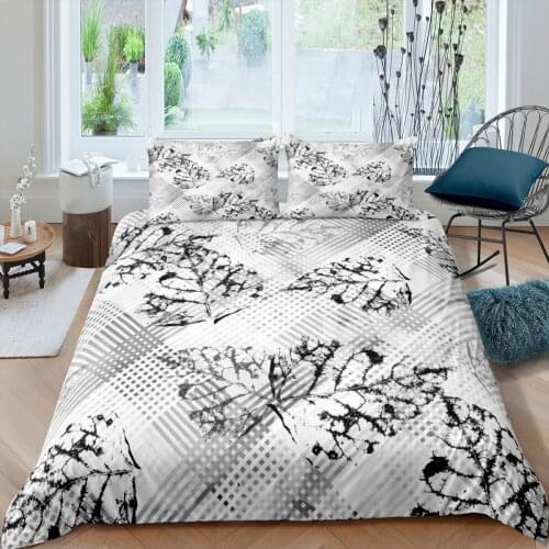 New Home Bedding Set 2/3pcs Duvet Cover Sets Reversible Bed Cover Bedclothes Adult Vintage Printed Quilt Covers Pillowcase