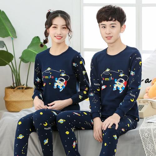 Cute Animal Teen Pijamas Winter Childrens Pajama Sets Long Sleeves Pyjamas Kids Boys Sleepwear Clothes For Girls 12 14 16 Years