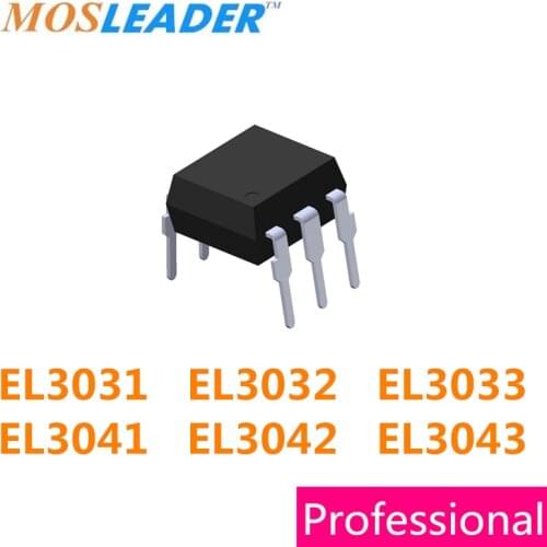 Mosleader DIP6 100PCS EL3031 EL3032 EL3033 EL3041 EL3042 EL3043 Replace MOC3031 MOC3032 MOC3033 MOC3041 MOC3042 MOC3043