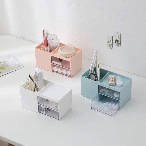 Desk storage box,Mini Desk Storage for Office Supplies, Toiletries, Crafts, etc for Desk, Vanity, Tabletop in Home or Office