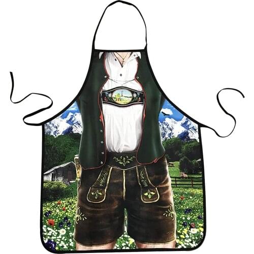 Creative Bavarian Apron Personality Apron Oktoberfest Bavarian Funny Apron Kitchen Cooking Grilling BBQ Baking Apron for Men
