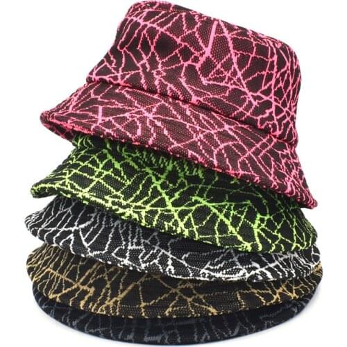 Striped Pattern Bucket Hat Summer Leisure Fisherman Hat Female Trend Outdoor Travel Basin Hat Men Sun Hat Beach Bob Panama Hat