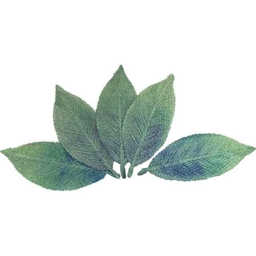 10pc Linden Leaf Embroidery Patch Embroidered Patches For Clothing Parches Applique Apparel Accessories Sew On AC1584