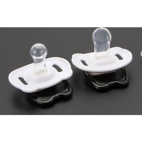 Cute Panda Nipple Dummy Pacifier Baby Food Grade PP Silicone Soother Toddler Orthodontic Nipples with Ring Teether Baby Pacifier