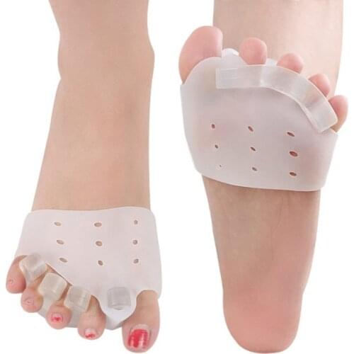 Toe Separator Suit SEBS Three-Hole Toe Aligner Elastic With Hole Front Pad For Men And Women