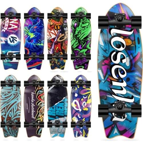 Surf Skateboard Professional Maple Cruiser Skate Board Outdoor Longboard For Street Brushing Carving