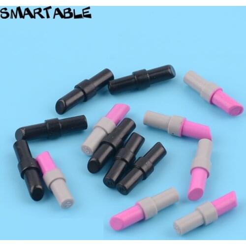 Smartable Lipstick with Medium Stone Gray / Black Handle Building Blocks MOC Parts Toys Compatible 25866 / 93094 100pcs/Lot