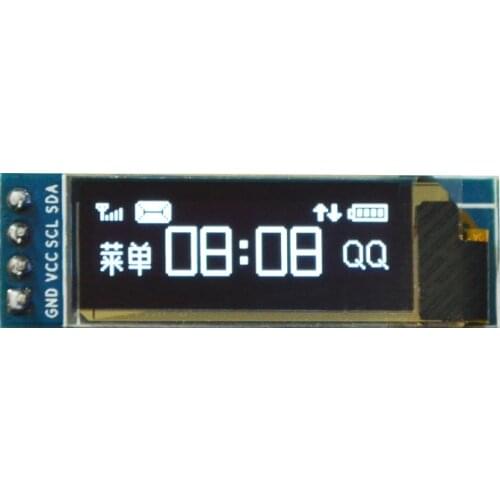 128X32 0.91 inch OLED module LED Display ,OLED display 0.91" white/blue LCD IIC compatible 3.3v-5V Communicate for ardunio
