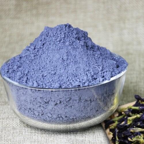 250g 500g Thai Organic Blue Butterfly Pea Pollen Ultra-fine Blue Butterfly Pollen 100% Natural Food Coloring