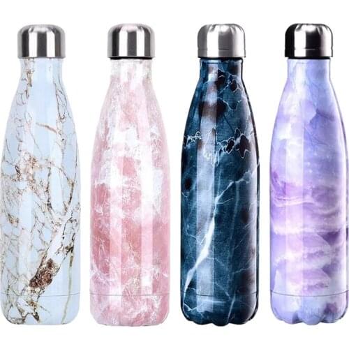 500ML LOGO Custom Thermos Bottle Stainless Steel Vacuum Flasks Bottle For Water Portable Sports Thermocouple Thermal Coffee Cup