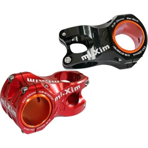 Mi.Xim MTB Stem Bicycle Riser Stem Lightweight and Strong Alloy Stem for Mountain Bike for Most Bicycle Road Bike MTB BMX Fixie