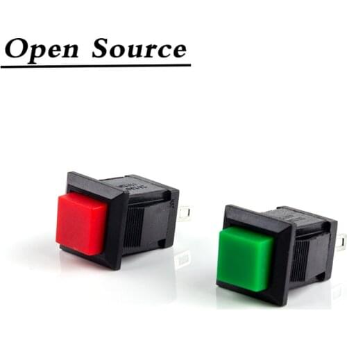 10 Pcs/lot DS-425 DS-426 Self-locking 2 Pin 250V 1.5A Push Button Switch Tactile Tact Switch Direct Patch Metal Interruptor