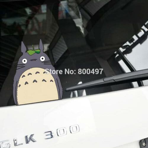 10 x Car-Styling Cartoon Lovely Cat Totoro Watching Car Stickers Decals for Toyota Ford Chevrolet VW Opel Tesla Honda Lada