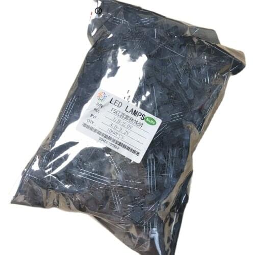 1000pcs F5 5mm RED + BLUE Bicolor DIP LED diffused common cathode RED/BLUE double colors R+B 3pin lamps Wholesales